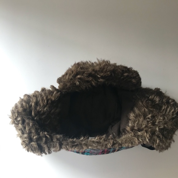 3/$25 Multicolor Checkered Aviator Winter Hat - Picture 4 of 5